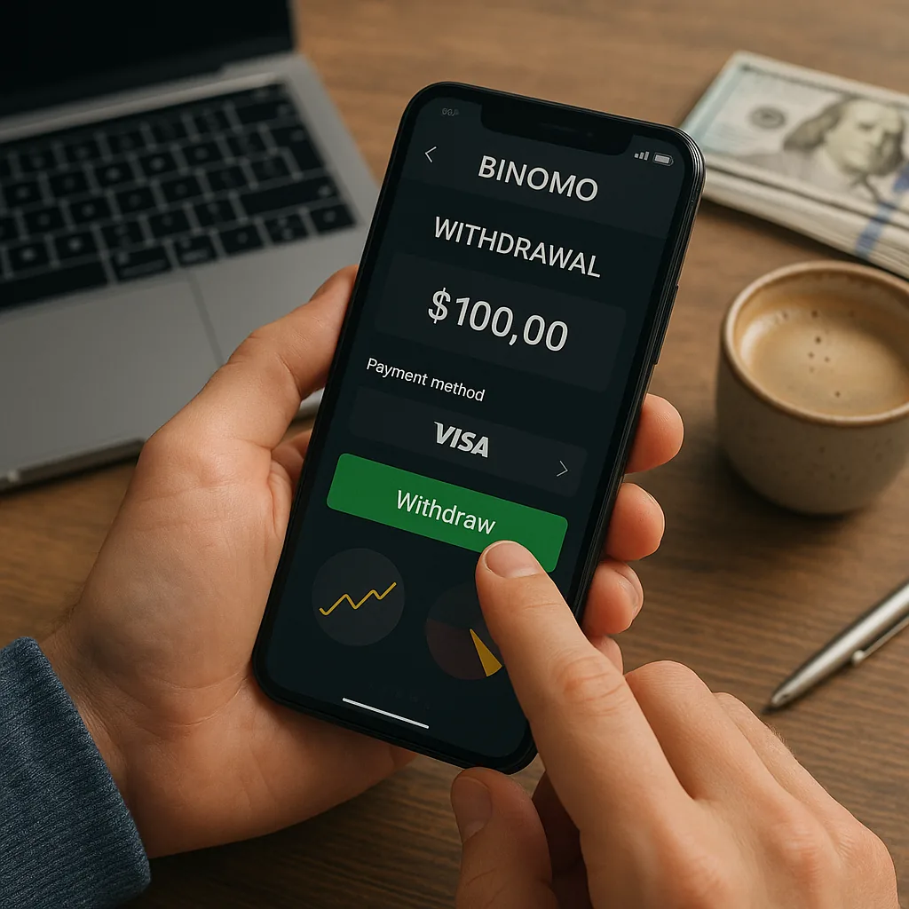 How to withdraw money from Binomo
